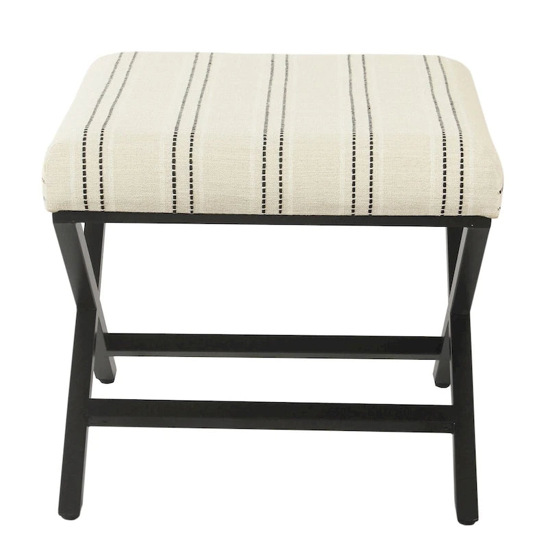 Porch & Den Boucher Modern Metal X-base Square Ottoman