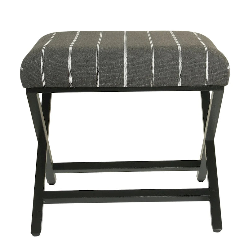 Porch & Den Boucher Modern Metal X-base Square Ottoman