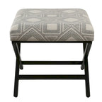 Porch & Den Boucher Modern Metal X-base Square Ottoman