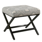 Porch & Den Boucher Modern Metal X-base Square Ottoman