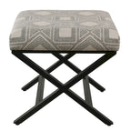 Porch & Den Boucher Modern Metal X-base Square Ottoman