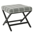 Porch & Den Boucher Modern Metal X-base Square Ottoman
