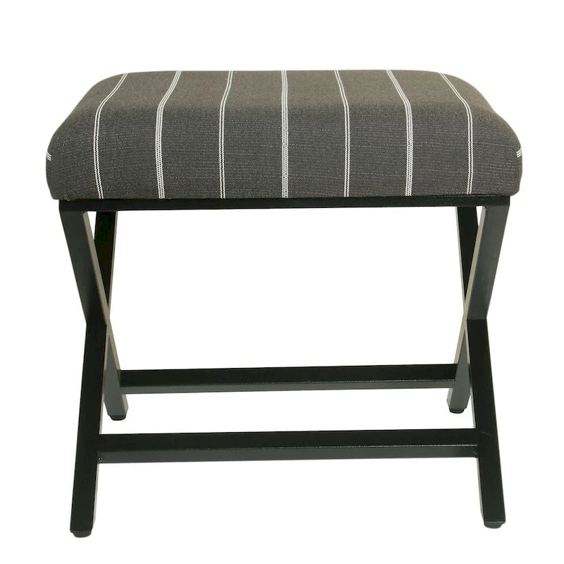 Porch & Den Boucher Modern Metal X-base Square Ottoman