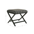 Porch & Den Boucher Modern Metal X-base Square Ottoman