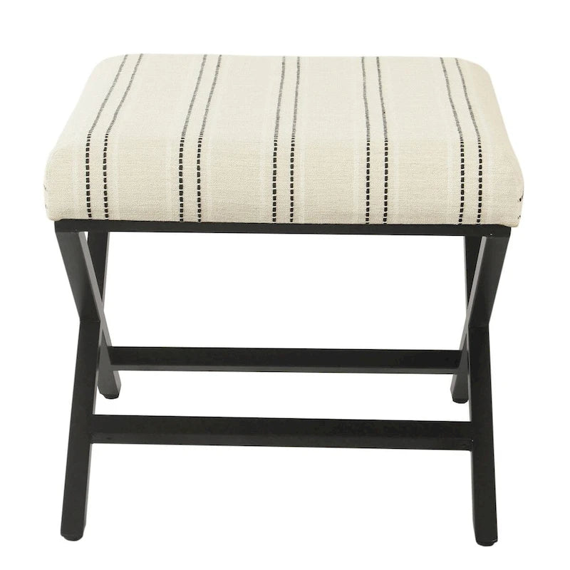 Porch & Den Boucher Modern Metal X-base Square Ottoman