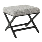 Porch & Den Boucher Modern Metal X-base Square Ottoman