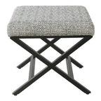 Porch & Den Boucher Modern Metal X-base Square Ottoman