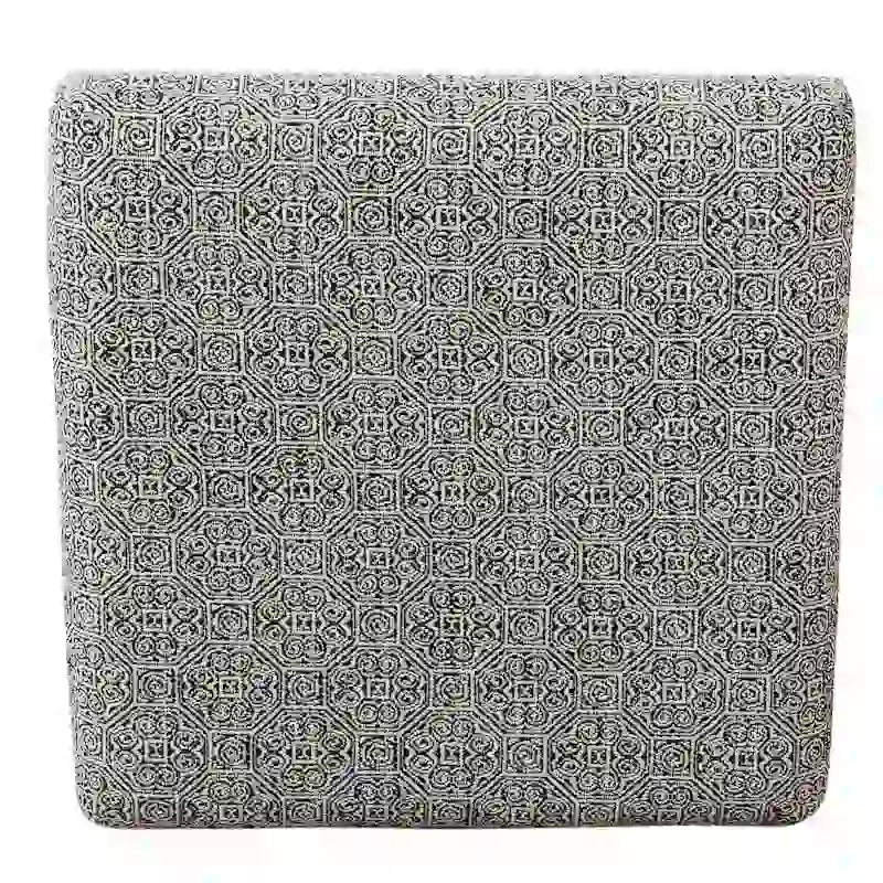 Porch & Den Boucher Modern Metal X-base Square Ottoman