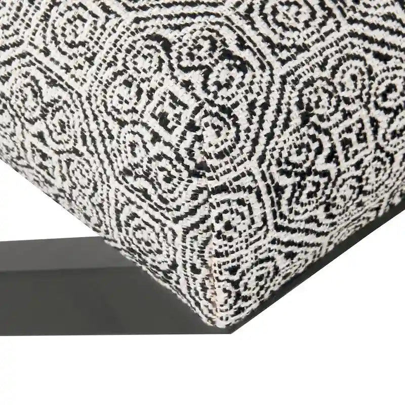 Porch & Den Boucher Modern Metal X-base Square Ottoman