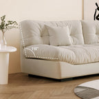 Modern Sanded Velvet Cloud Loveseat Sofa Sectional Couch for Living Room