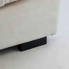 Modern Sanded Velvet Cloud Loveseat Sofa Sectional Couch for Living Room
