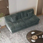 Modern Sanded Velvet Cloud Loveseat Sofa Sectional Couch for Living Room