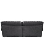 Modern Sanded Velvet Cloud Loveseat Sofa Sectional Couch for Living Room