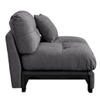 Modern Sanded Velvet Cloud Loveseat Sofa Sectional Couch for Living Room
