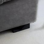 Modern Sanded Velvet Cloud Loveseat Sofa Sectional Couch for Living Room