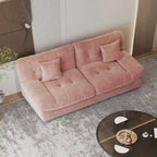 Modern Sanded Velvet Cloud Loveseat Sofa Sectional Couch for Living Room