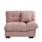 Modern Sanded Velvet Cloud Loveseat Sofa Sectional Couch for Living Room