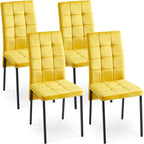 Howtai Upholstered Velvet Dining Chair High Back