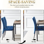 Howtai Upholstered Velvet Dining Chair High Back