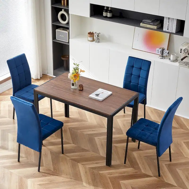 Howtai Upholstered Velvet Dining Chair High Back