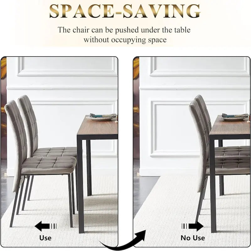 Howtai Upholstered Velvet Dining Chair High Back