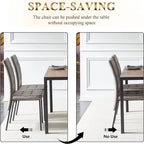 Howtai Upholstered Velvet Dining Chair High Back