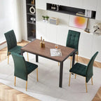 Howtai Upholstered Velvet Dining Chair High Back
