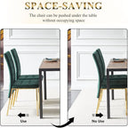 Howtai Upholstered Velvet Dining Chair High Back