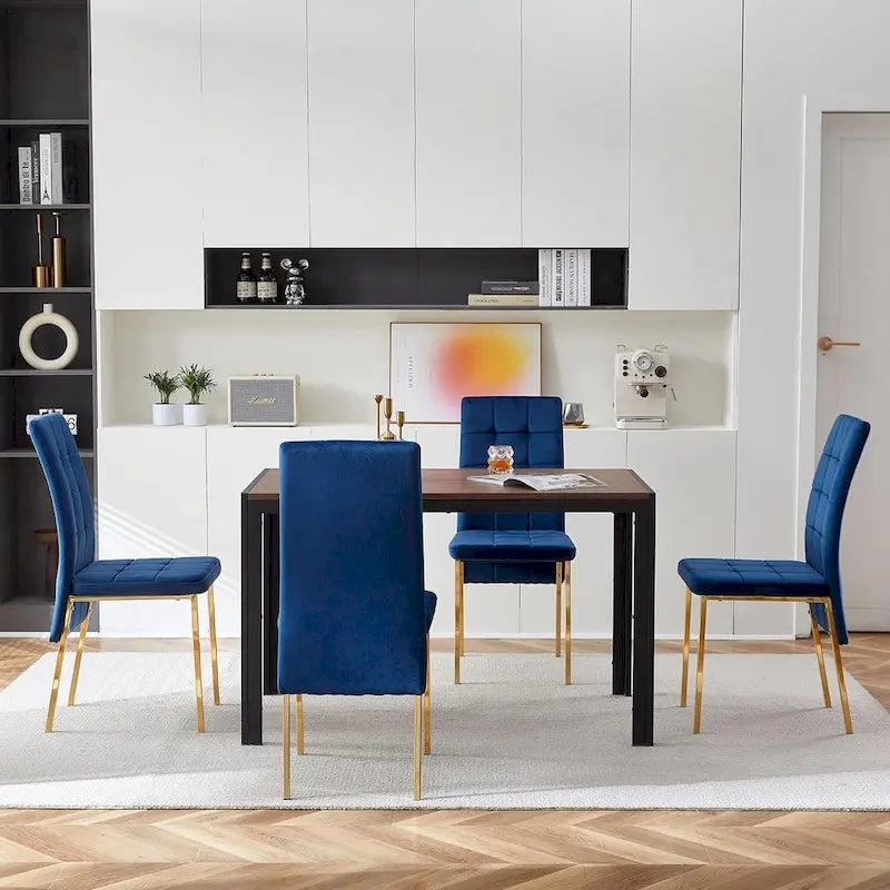 Howtai Upholstered Velvet Dining Chair High Back