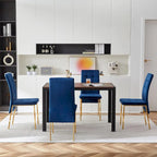 Howtai Upholstered Velvet Dining Chair High Back