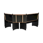 Middlecreek Wood Farmhouse Breakfast Nook Dining Set