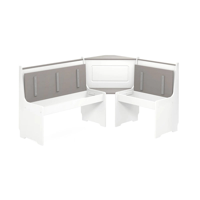 Middlecreek Wood Farmhouse Breakfast Nook Dining Set