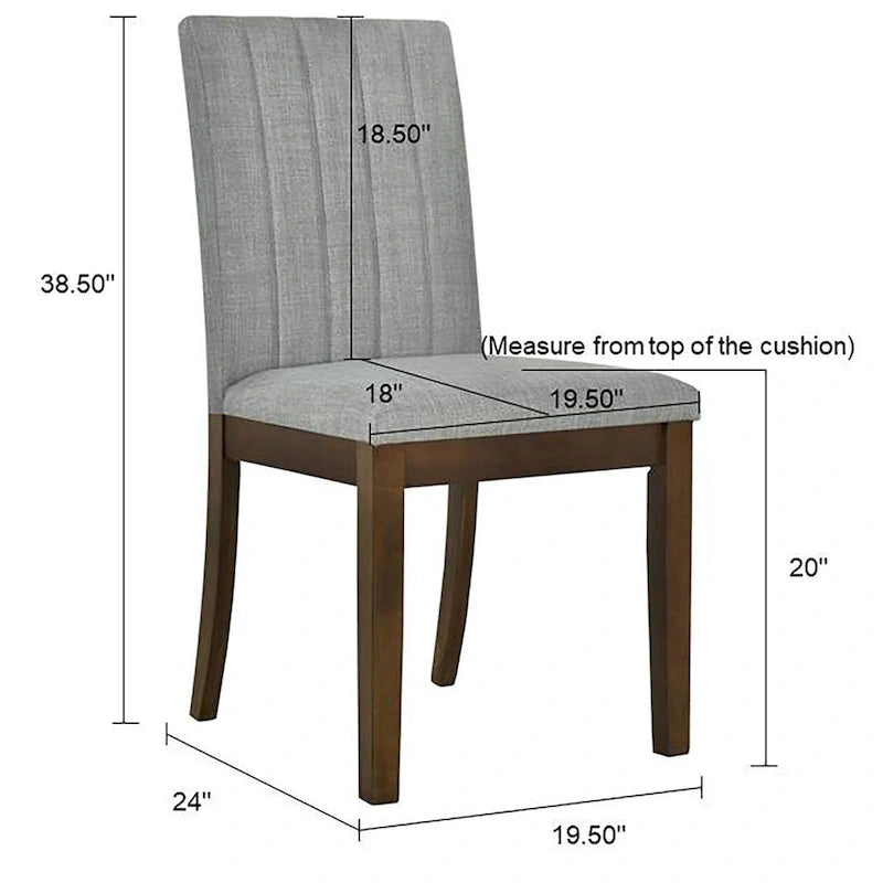 510 Design Everly Upholstered Channel-back Dining Chair Set of 2