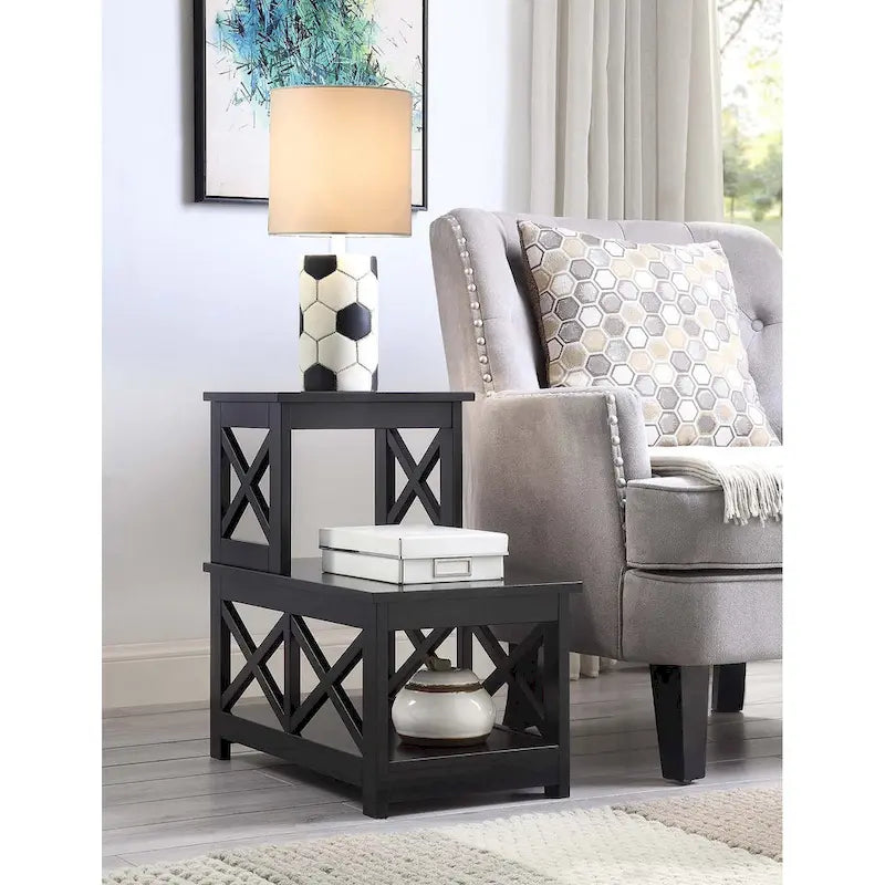 Convenience Concepts Oxford 2 Step Chairside End Table