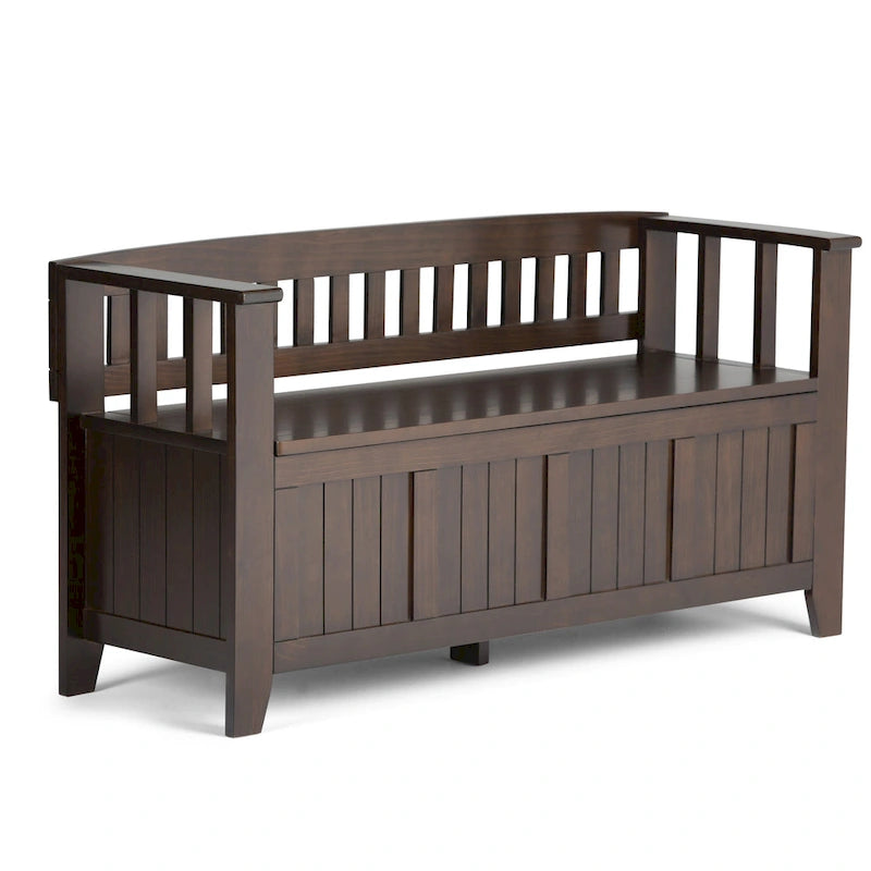 WYNDENHALL Normandy Solid Wood 48-inch Entryway Storage Bench