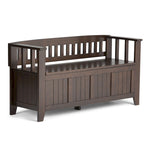 WYNDENHALL Normandy Solid Wood 48-inch Entryway Storage Bench