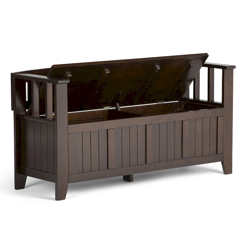 WYNDENHALL Normandy Solid Wood 48-inch Entryway Storage Bench