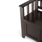 WYNDENHALL Normandy Solid Wood 48-inch Entryway Storage Bench