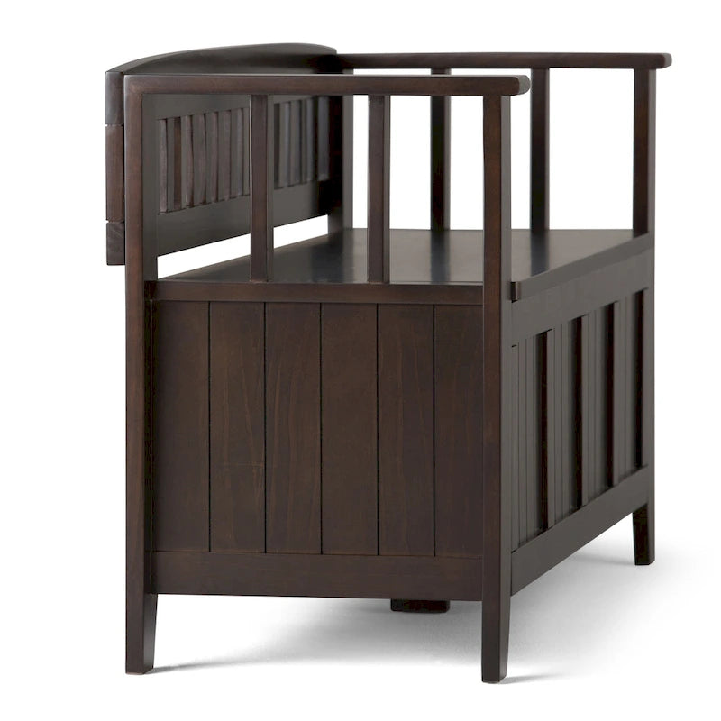 WYNDENHALL Normandy Solid Wood 48-inch Entryway Storage Bench