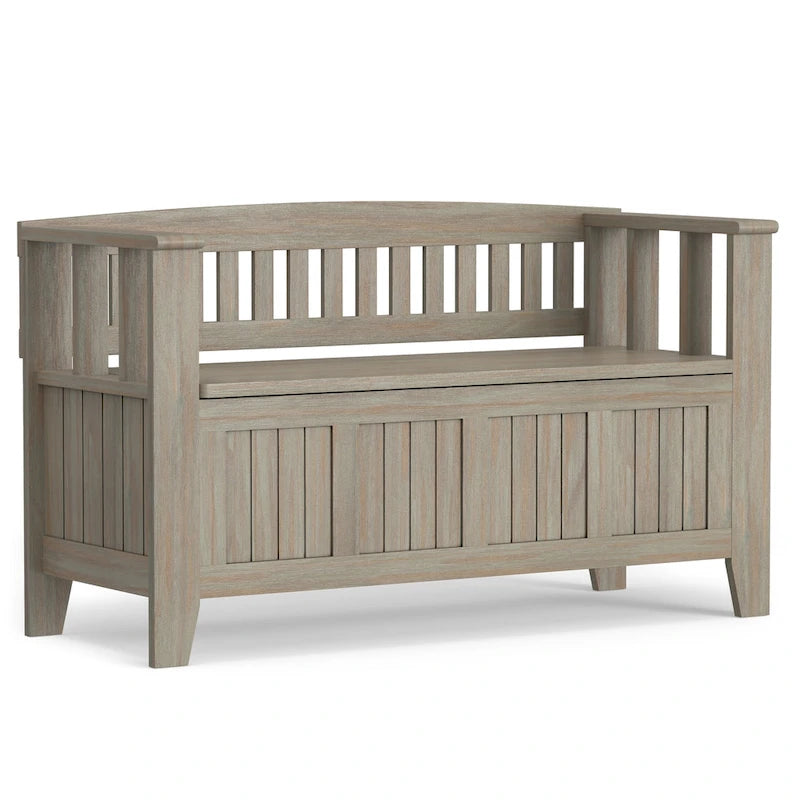 WYNDENHALL Normandy Solid Wood 48-inch Entryway Storage Bench