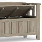 WYNDENHALL Normandy Solid Wood 48-inch Entryway Storage Bench