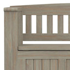 WYNDENHALL Normandy Solid Wood 48-inch Entryway Storage Bench