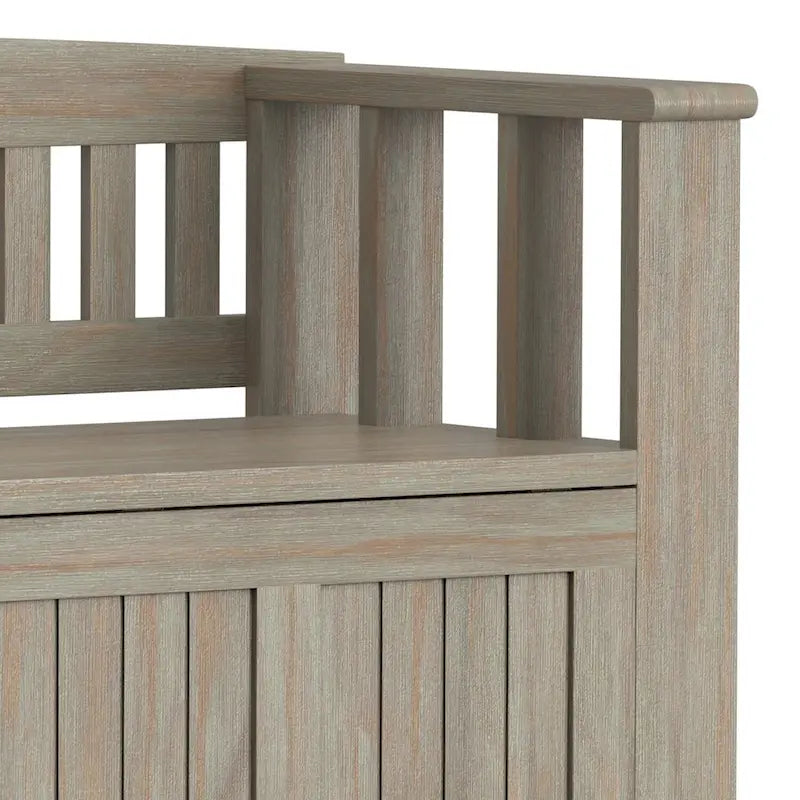 WYNDENHALL Normandy Solid Wood 48-inch Entryway Storage Bench
