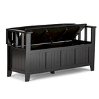 WYNDENHALL Normandy Solid Wood 48-inch Entryway Storage Bench