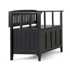WYNDENHALL Normandy Solid Wood 48-inch Entryway Storage Bench