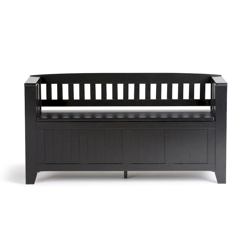 WYNDENHALL Normandy Solid Wood 48-inch Entryway Storage Bench