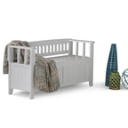WYNDENHALL Normandy Solid Wood 48-inch Entryway Storage Bench