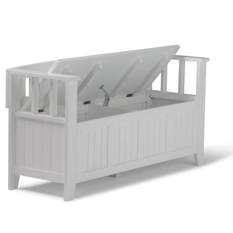 WYNDENHALL Normandy Solid Wood 48-inch Entryway Storage Bench