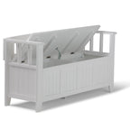 WYNDENHALL Normandy Solid Wood 48-inch Entryway Storage Bench