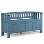 WYNDENHALL Normandy Solid Wood 48-inch Entryway Storage Bench